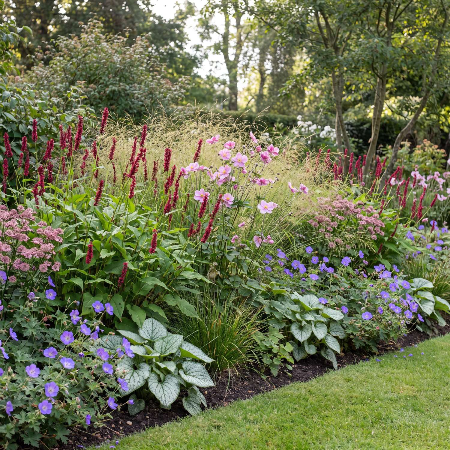 Staudepakke 'Blomster i skyggen' (1,5-2m²)